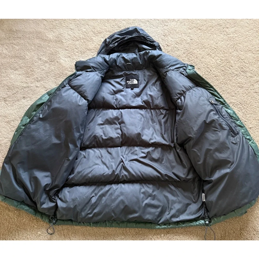 Vtg The North Face 1996 Retro Nuptse 700 Down Mens Puffer Jacket Green Black M